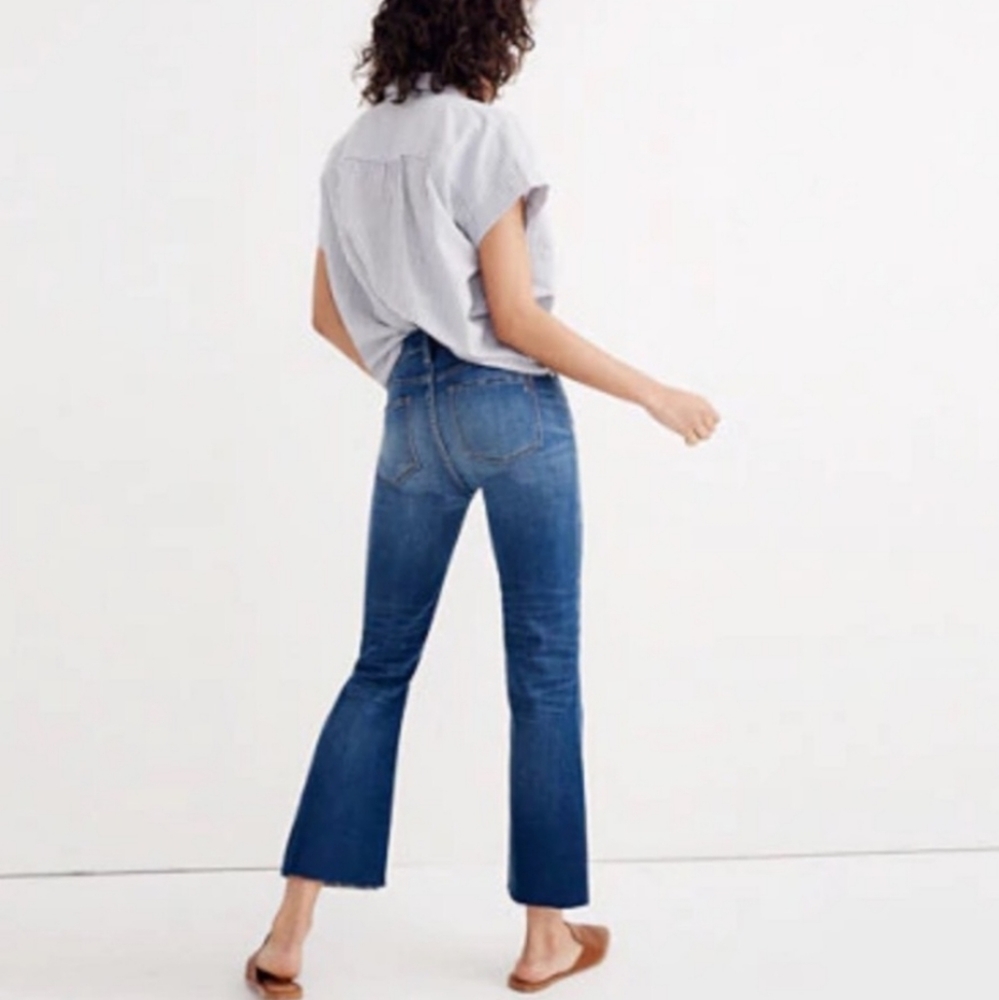 MADEWELL | cali demi boot medium wash ripped jeans